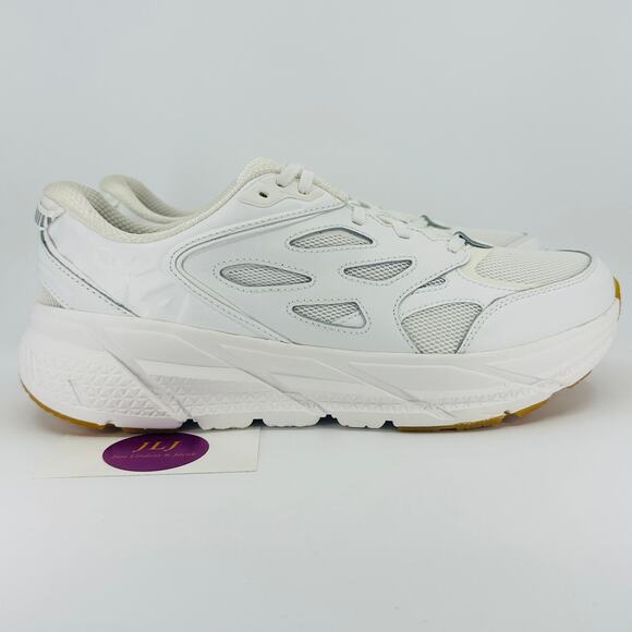 Hoka One One Other - Hoka One One Men's Clifton L Athletics Leather Sneakers White WWC Size 10 / 11 W